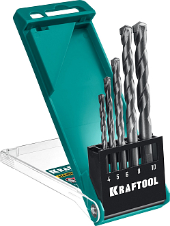 Набор сверл по твёрдым материалам HARD 29177-H5KRAFTOOL 5 шт: 4-5-6-8-10 мм - фото 3