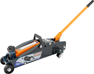 Домкрат подкатной 2.5 т. с фиксатором в кейсе, 140-387 мм, Ombra - фото 1