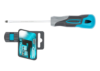 Отвертка SL4 x 100 мм, S2, трехкомп. рукоятка Gross - фото 2