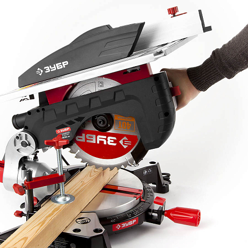 Фото 6 товара Пила торцовочная комбинированная ЗПТК-255-1800 Мастер ЗУБР 1800 Вт, 250х30 мм