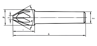 Зенковка 16х90 ц/х z=4 Р6М5К5 Sekira - фото 3