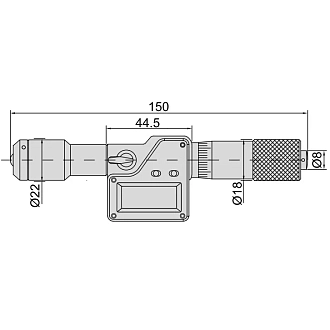 Нутромер НМЦ -1000 (150-1000мм дел 0.001мм/0.00005'), INSIZE - фото 2