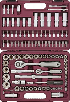 Универсальный набор инструментов 1/4", 1/2"DR с головками торцевыми MultiProf (108 предмета) THORVIK арт. UTS0108MP - фото 2