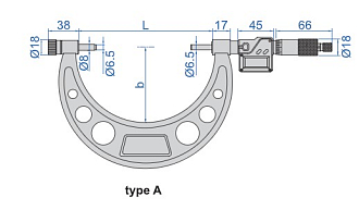 Микрометр МКЦ-100, 0-100мм/0-4", 0.001мм/0.00005" IP54, INSIZE - фото 2