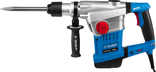 Фото 4 товара Перфоратор вертикальный ЗПМ-40-1250 ЭВК Профессионал ЗУБР 1250 Вт, 250-450 об/мин, 1400-2800 уд/мин, SDS-Max, кейс,