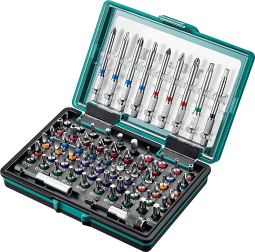 Фото 0 товара Набор бит CLR многофункциональных KRAFTOOL, 26067-H71 71 шт, Cr-Mo