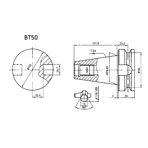 Фото 3 товара BT50-ER32-100 патрон цанговый Zegyo