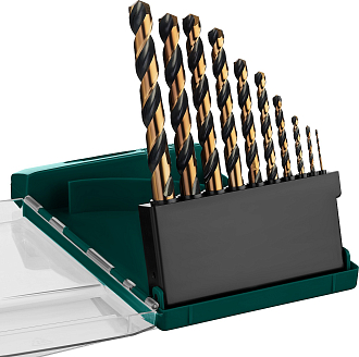 Набор сверл по металлу KRAFTOOL 29656-H10 10 шт. (1-10 мм), класс A, HSS-Co(8%) - фото 2