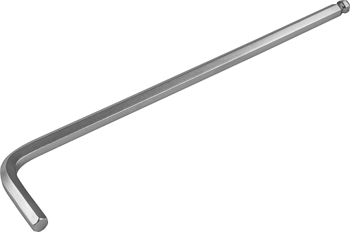 Фото 0 товара Ключ торцевой шестигранный удлиненный с шаром, H6, THORVIK