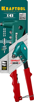 Заклепочник 31170_z01 KRAFTOOL заклепки 2.4-4.8 мм - алюминий и сталь, 2.4-4.0 - нерж. сталь, литой корпус - фото 6