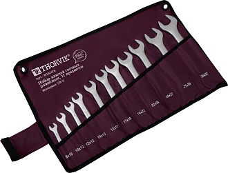 Набор ключей гаечных рожковых серии ARC в сумке, 8-32 мм, 11 предметов, THORVIK - фото 3