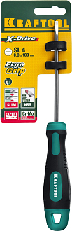 Отвертка SL4х90 мм, слесарная, Kraftool - фото 4