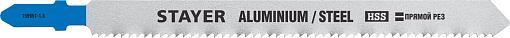 Фото 0 товара Полотна для эл/лобзика HSS STAYER по металлу (листовой, алюм. профиль), EU-хвостовик, шаг 1.8 мм, 110 мм, 2 шт., 159951-1.8_z02 Professional
