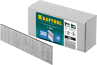 Гвозди для нейлера KRAFTOOL, 31785-40 гвозди тип 300, 40 мм - фото 1