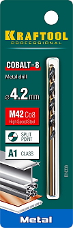 Сверло по металлу 29656-4.2 Pro KRAFTOOL 4.2 х 75 мм, HSS-Co (8%), класс A - фото 3