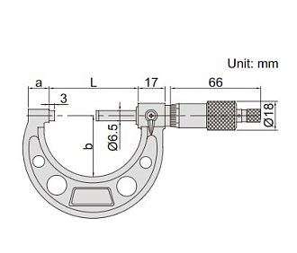 Микрометр МК-100, 75-100мм, 0.01 мм, INSIZE - фото 2
