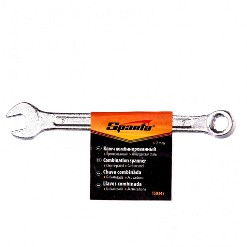 Фото 1 товара Ключ комб., 7 мм, хромированный Sparta