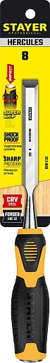 Фото 6 товара Стамеска STAYER 8 мм, с двухкомпонентной ручкой, 18205-08_z01 Professional