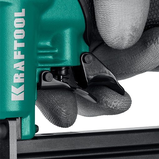 Фото 8 товара Нейлер (гвоздезабиватель) пневматический для гвоздей KRAFTOOL 31961 тип 300 (15-50 мм)