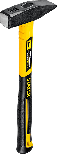 Фото 1 товара Молоток слесарный HERCULES STAYER 500 г, с фиберглассовой рукояткой, 20050-05_z02