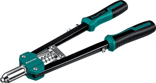 Фото 1 товара Заклепочник двуручный усиленный 31175 KRAFTOOL заклепки 2.4-4.8 мм из алюминия, стали, нерж. стали, литой корпус