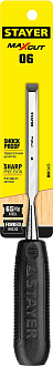 Стамеска STAYER 6 мм, с плоской пластмассовой ручкой, 1820-06_z01 - фото 4