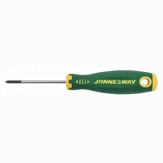 Отвертка стержневая POZIDRIV® ANTI-SLIP GRIP, PZ0x60, Jonnesway - фото 1
