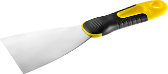 Шпатель STAYER 80 мм, нержавеющее полотно, двухкомпонентная рукоятка, 10045-08 - фото 1