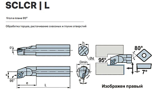 S16Q-SCLCR09 DKR державка для внутреннего точения Deskar - фото 2
