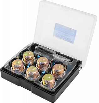 Набор для восстановления резьбы сливного отверстия поддона M20х1.5, 7 предметов, THORVIK - фото 2