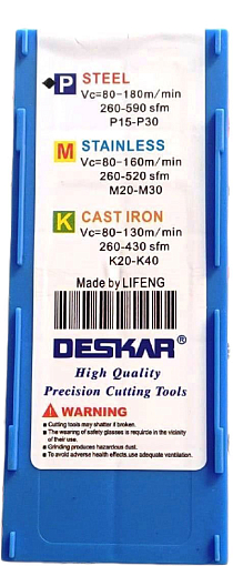 Фото 4 товара WNMG080404 R-S LF9018 токарная пластина Deskar