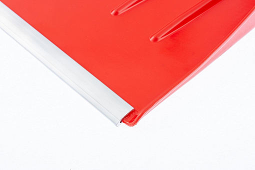 Фото 1 товара Лопата для уборки снега пластиковая, красная, 400 х 420 мм, без черенка, Россия, Сибртех