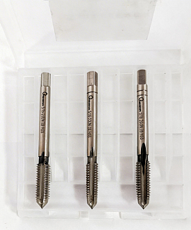 Метчик дюймовый UN 5/16"-20 (20 ниток/дюйм) 2B 3шт Sekira - фото 1