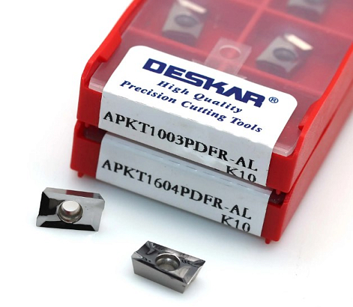 Фото 1 товара APKT160408PDFR AL K10 фрезерная пластина Deskar