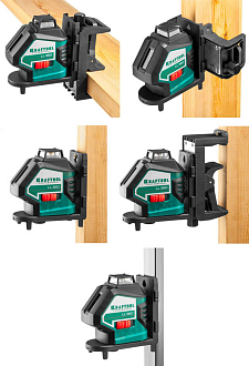 Лазерный нивелир c держателем KRAFTOOL CL70 2 34660-2 Professional линейный - фото 6