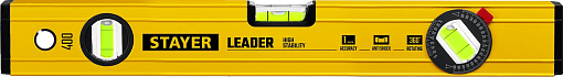 Фото 6 товара Уровень строительный фрезерованный STAYER 400 мм, LEADER 3466-040_z01