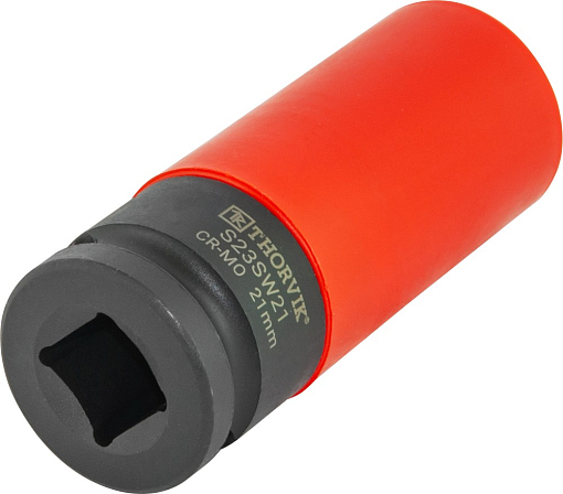 Фото 1 товара Головка торцевая ударная удлиненная тонкостенная 1/2"DR для легкосплавных колесных дисков, 21 мм, THORVIK