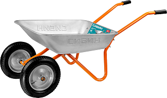 Тачка садовая двухколесная СИБИН СТ-21 39909_z01 100 кг, 65 л - фото 1