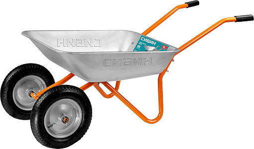 Фото 0 товара Тачка садовая двухколесная СИБИН СТ-21 39909_z01 100 кг, 65 л