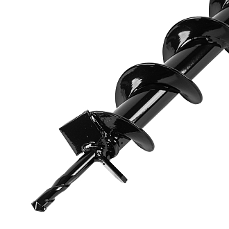 Шнек для грунта E-60, диаметр 60 мм, длина 800 мм,соединение 20 мм, несъемный нож Denzel - фото 3