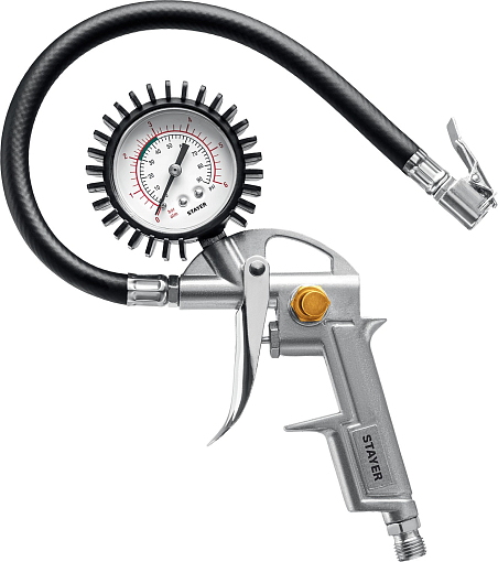 Фото 2 товара Набор пневматический универсальный: краскораспылитель с нижним бачком, пистолеты, пневмошланг STAYER 5 предметов, 06487-H5_z01