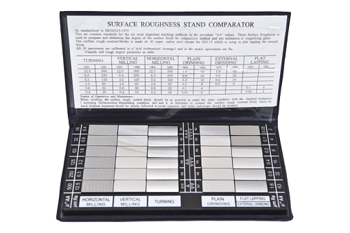 Фото 0 товара Набор образцов шероховатости поверхности из 30шт, Ra 0.05 - 12.5 GRIFF