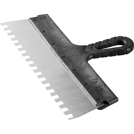 Фото 0 товара Шпатель зубчатый нержавеющий серия «МАСТЕР» Зубр 10078-35-10