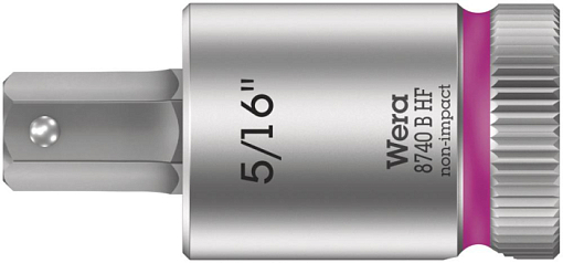 Фото 0 товара 8740 B Hex-Plus HF Zyklop Головка торцевая с битой вставкой с внешним шестигранником, 3/8, с фиксацией, 5/16" x 38.5 мм