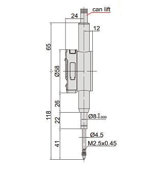 Индикатор ИЧЦ 25.4мм/1.0" дел 0.01мм/0.0005", INSIZE - фото 2