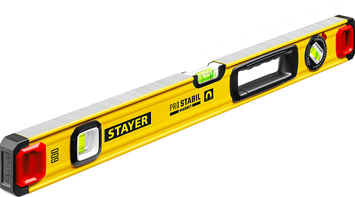 Фото 1 товара Уровень магнитный STAYER 600 мм, 3 глазка, точность 0.5 мм/м, PRO STABIL MAGNET 3480-060