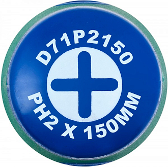 Отвертка стержневая крестовая ANTI-SLIP GRIP, PH2x150 мм, Jonnesway - фото 2