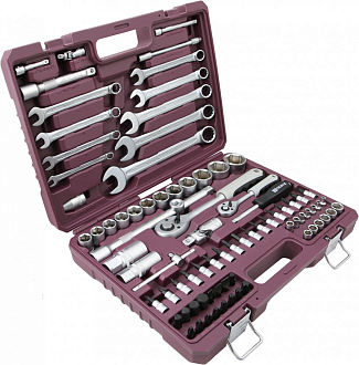 Набор инструмента универсальный 1/4", 1/2"DR, 82 предмета, THORVIK - фото 3