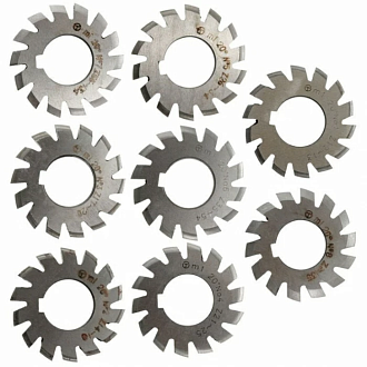 Фреза дисковая модульная м 3,75 80х27 z=12 (к-т из 8 шт) Р18 - фото 1
