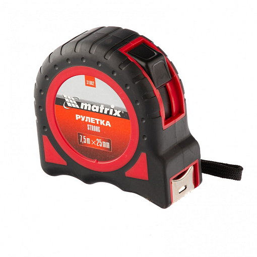 Фото 2 товара Рулетка Strong, 7,5 м х 25 мм, обрез. корпус Matrix